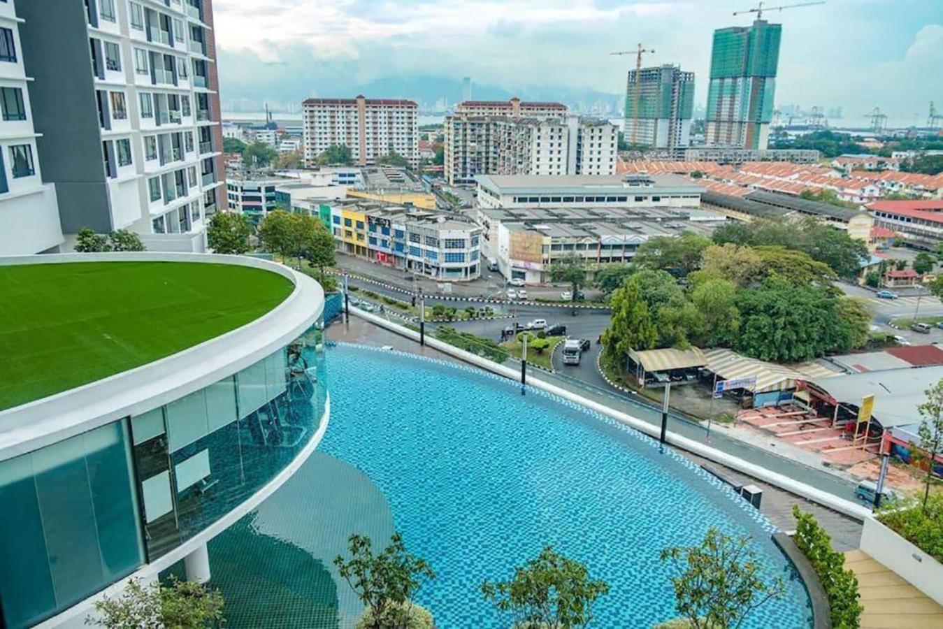 Apartamento Blue Aesthetic Luxury Seaview 3 Min Drive Sunway Butterworth Exterior foto